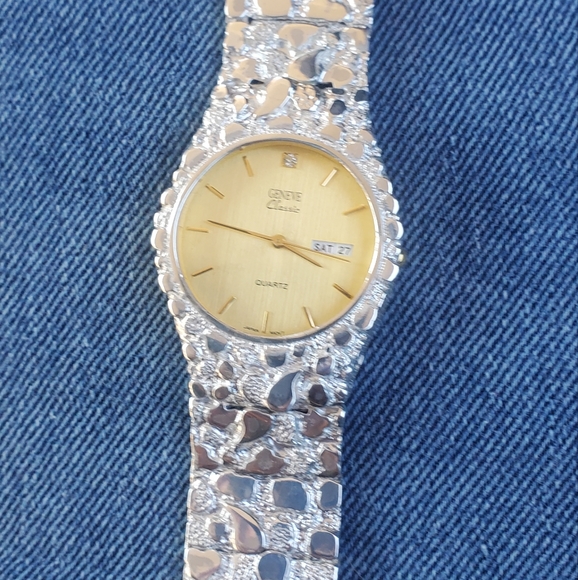 925 Sterling Silver Nugget Watch - Picture 2 of 6